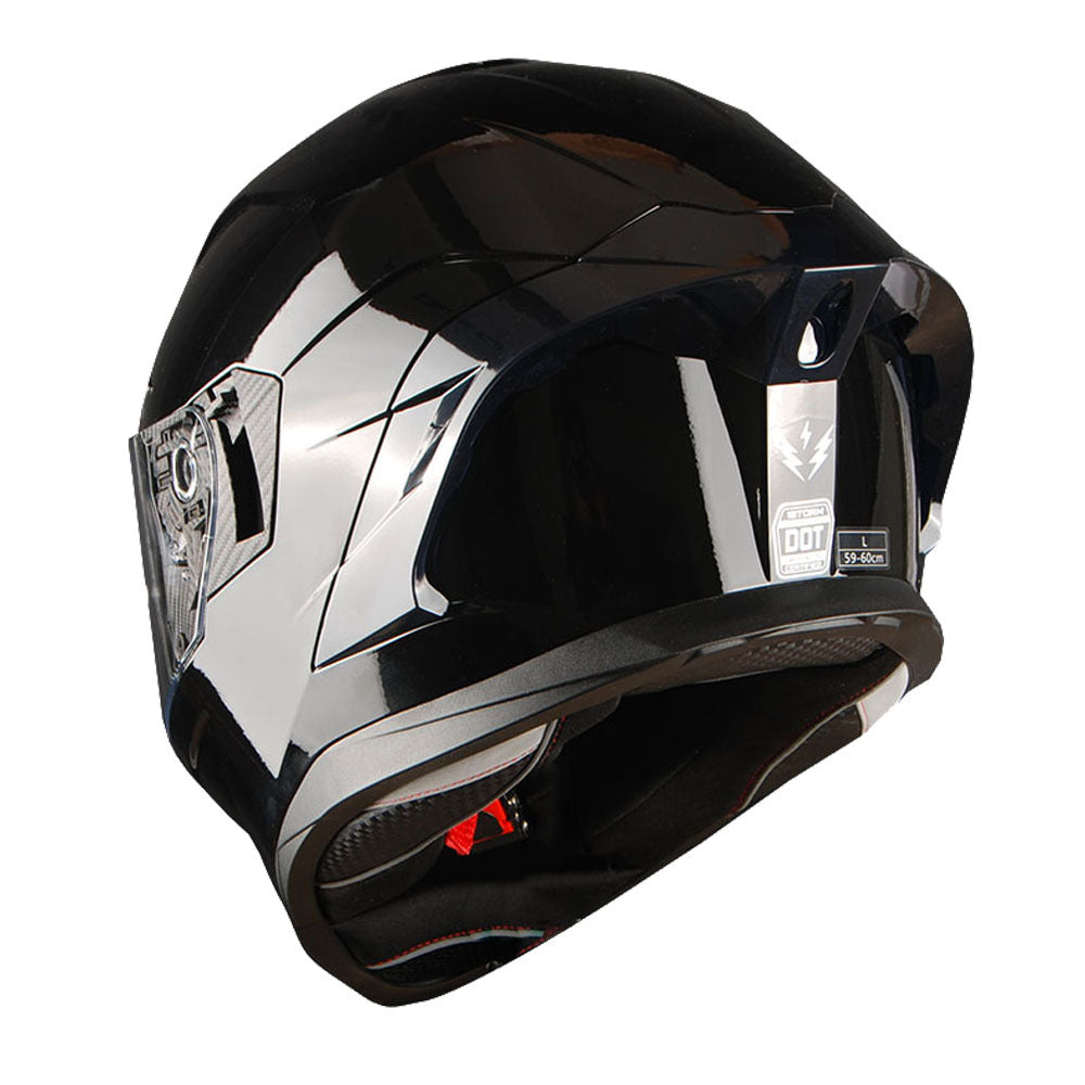 Motorcycle Full Face Helmet DOT Adults Street Bike Dual Visor Sun Inner Shield Anti Fog Pinlock Shield HJAH15