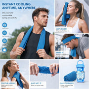 ⏰Last Day Buy 1 Get 1 Free❄💦Cold Sweat Towel You Can Use Anywhere, Anytime! Reusable Soft Absorbent Cooling Portable 2