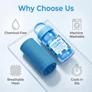 ⏰Last Day Buy 1 Get 1 Free❄💦Cold Sweat Towel You Can Use Anywhere, Anytime! Reusable Soft Absorbent Cooling Portable 2