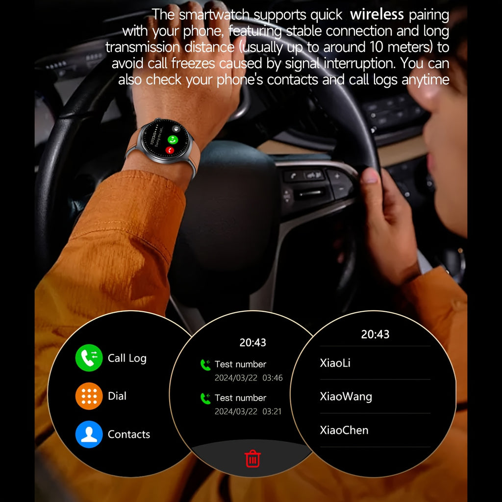 2026 New Healthy Sports Smart Watch, 5.3 Wireless Call | Multi-Sports Mode | Menstrual Period And Weather Forecast | Voice Assistant\u002F Emergency Help | Fitness Tracking | Remote Monitoring | Unisex | Suitable for Iphone And Android