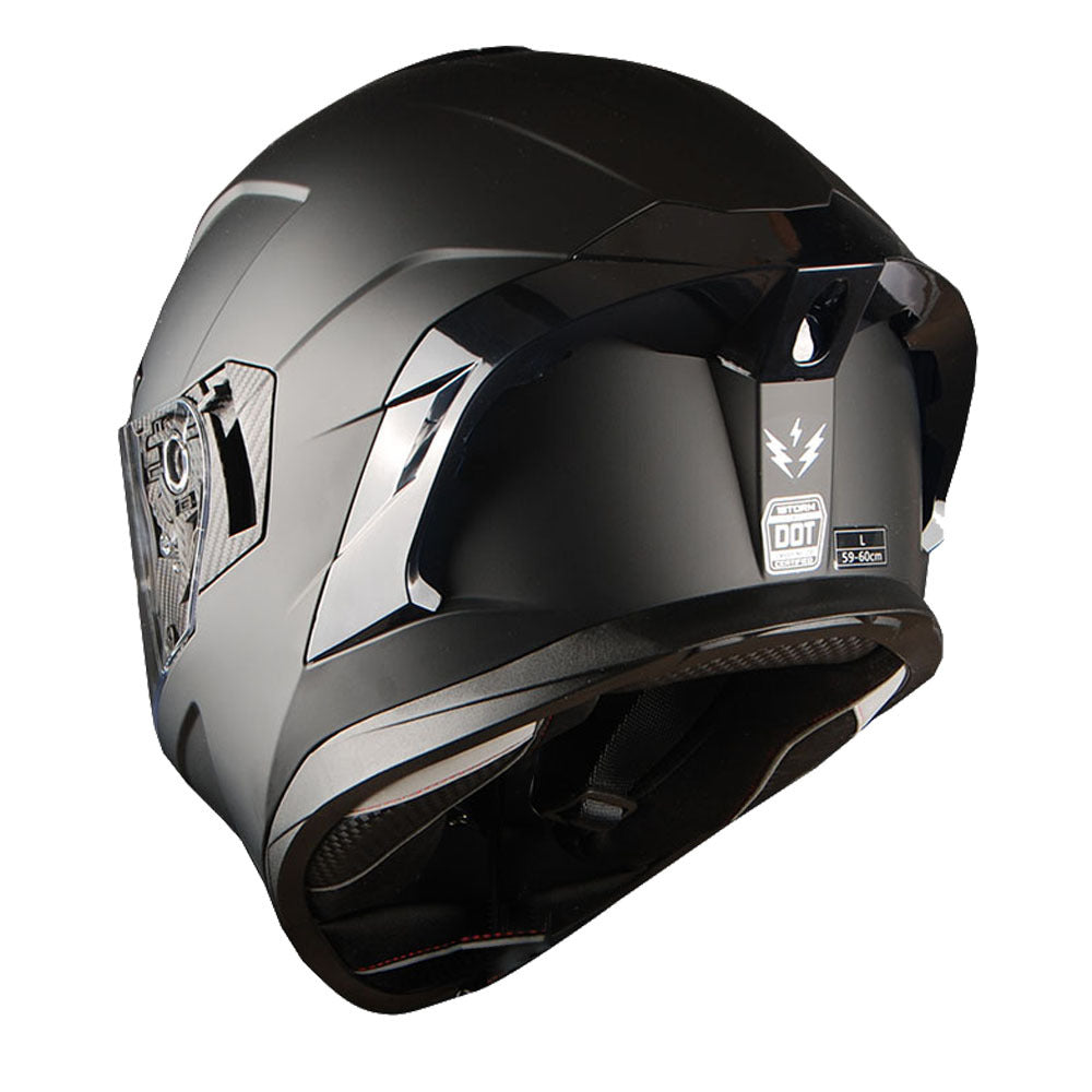 Motorcycle Full Face Helmet DOT Adults Street Bike Dual Visor Sun Inner Shield Anti Fog Pinlock Shield HJAH15