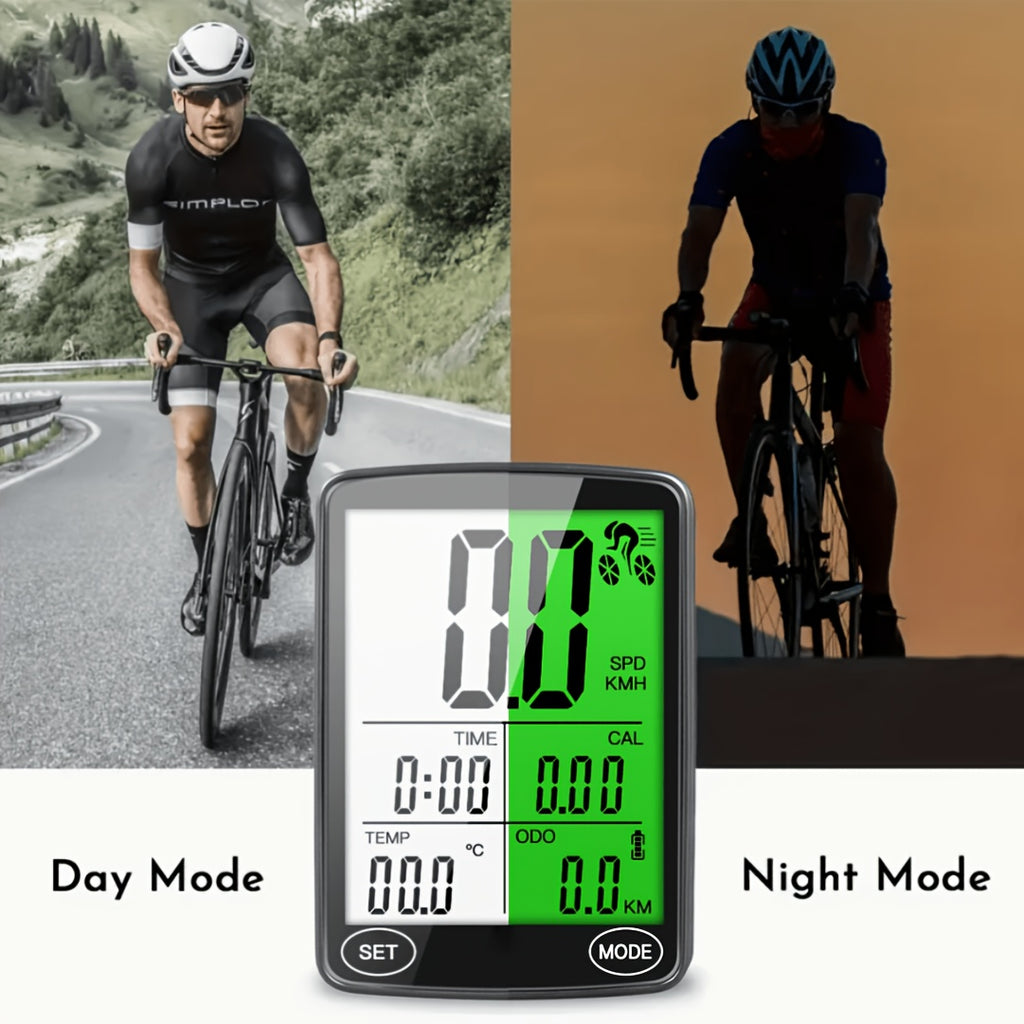 Intelligent Bicycle Computer Featuring Touch Control, 2.4-Inch LCD Display Speedometer for Bicycles, Versatile Cycle Computer Suitable for Road And Mountain Bikes, Odometer with Automatic Backlight, Ideal for Outdoor Cycling