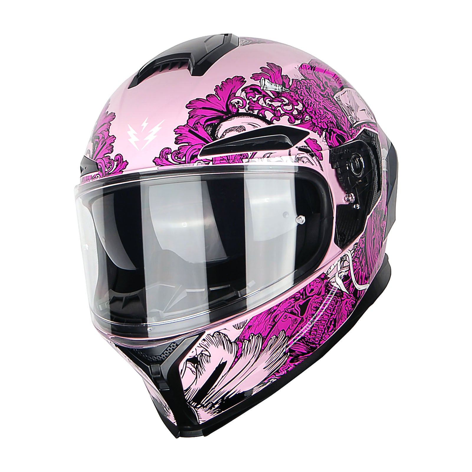 Motorcycle Full Face Helmet DOT Adults Street Bike Dual Visor Sun Inner Shield Anti Fog Pinlock Shield HJAH15