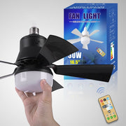 ⏰LAST DAY SALE ONLY $21.99 with Socket!!🎁🔥SmartBreez™ PRO 40W LED Ceiling Fan Light – 20.5” Ultra-Quiet with Remote 🎯 | E27 + FREE B22 Adapter 🔌 | For Bedroom 😴, Kitchen 👩‍🍳 & Garage 🛠️
