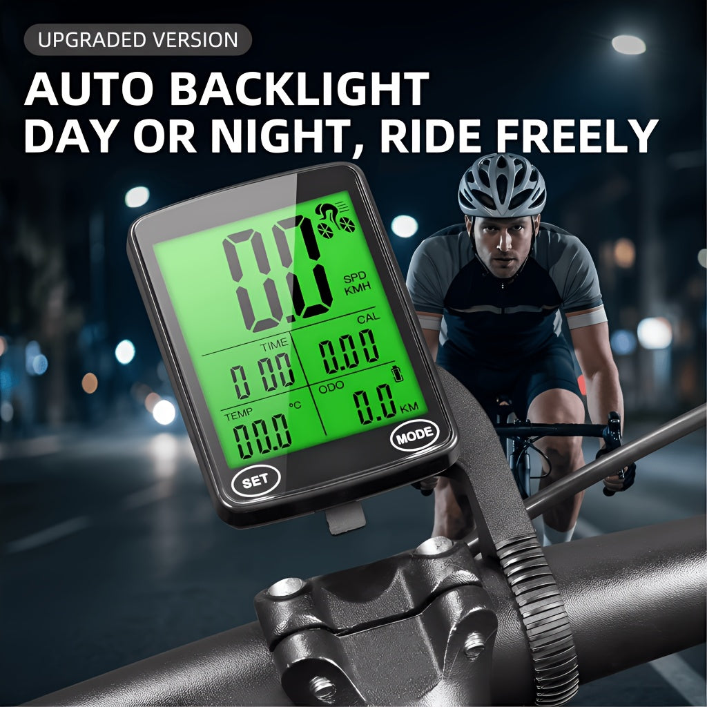 Intelligent Bicycle Computer Featuring Touch Control, 2.4-Inch LCD Display Speedometer for Bicycles, Versatile Cycle Computer Suitable for Road And Mountain Bikes, Odometer with Automatic Backlight, Ideal for Outdoor Cycling