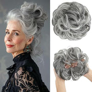⏳LAST DAY - BUY 1 GET 1 FREE + FREE GIFT!!🎁Messy Curly Hair Bun Scrunchie Extensions🎀