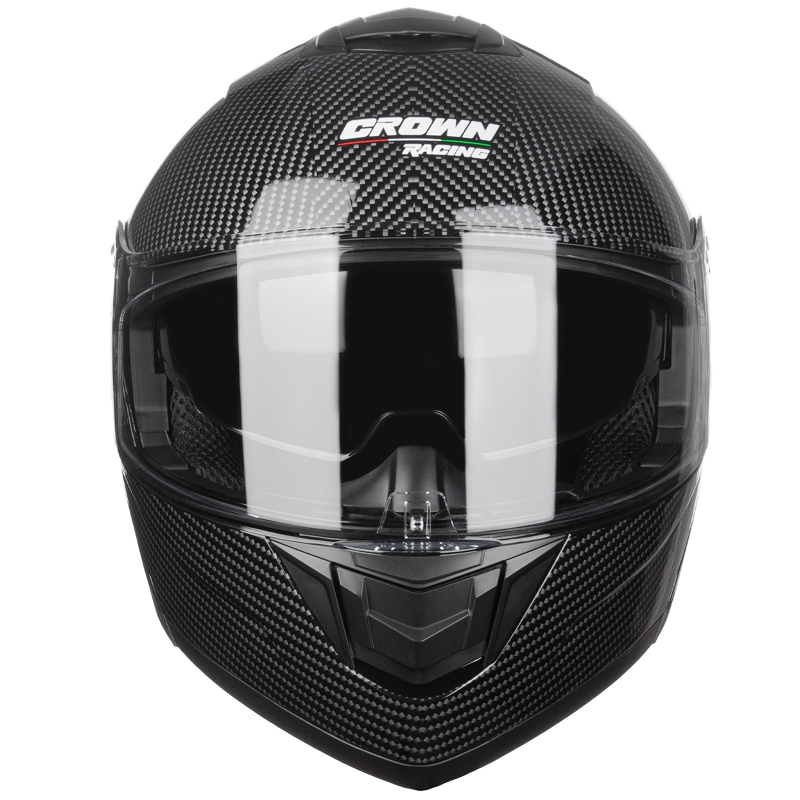 Modular Full-Face Motorcycle Helmet with a Flip-Up Feature And a Carbon Fiber Design