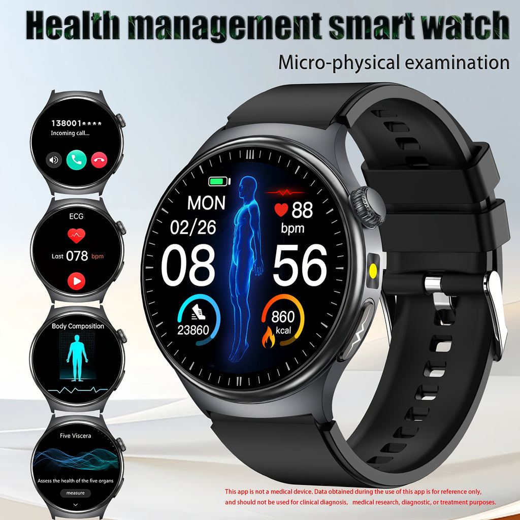 2026 New Healthy Sports Smart Watch, 5.3 Wireless Call | Multi-Sports Mode | Menstrual Period And Weather Forecast | Voice Assistant\u002F Emergency Help | Fitness Tracking | Remote Monitoring | Unisex | Suitable for Iphone And Android