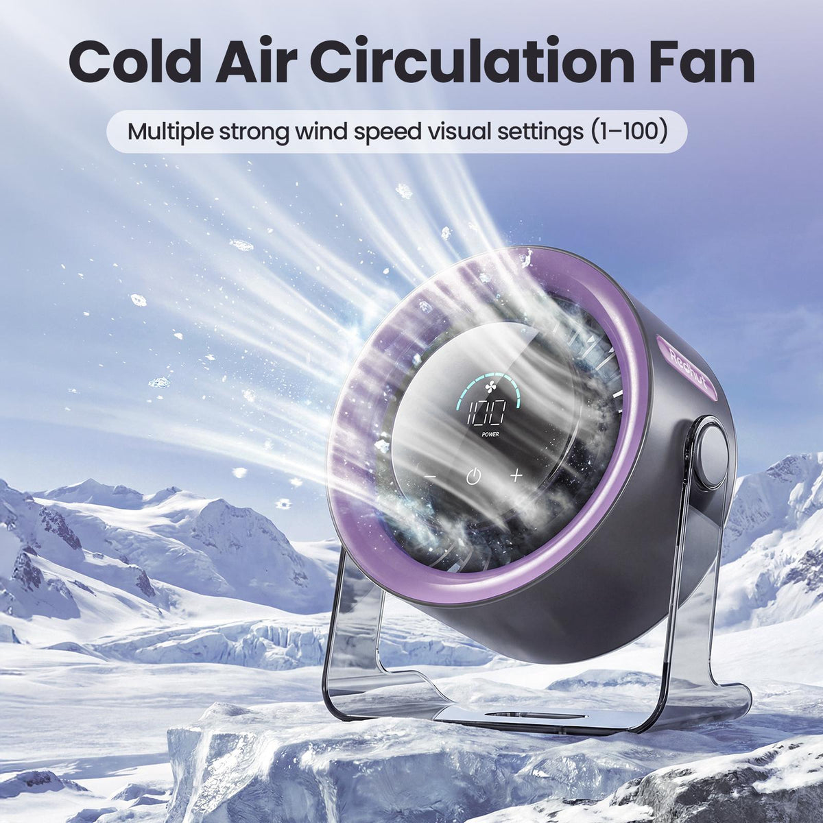 🌬️LAST DAY SALE ONLY $19.99!!🏆100-Speed Oscillating Fan – USB Rechargeable with LED Display, 120° Tilt & Quiet Operation | Up to 24H Runtime 🌿 Ideal for Heatwaves, Home, Office & Camping