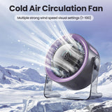🌬️LAST DAY SALE ONLY $19.99!!🏆100-Speed Oscillating Fan – USB Rechargeable with LED Display, 120° Tilt & Quiet Operation | Up to 24H Runtime 🌿 Ideal for Heatwaves, Home, Office & Camping