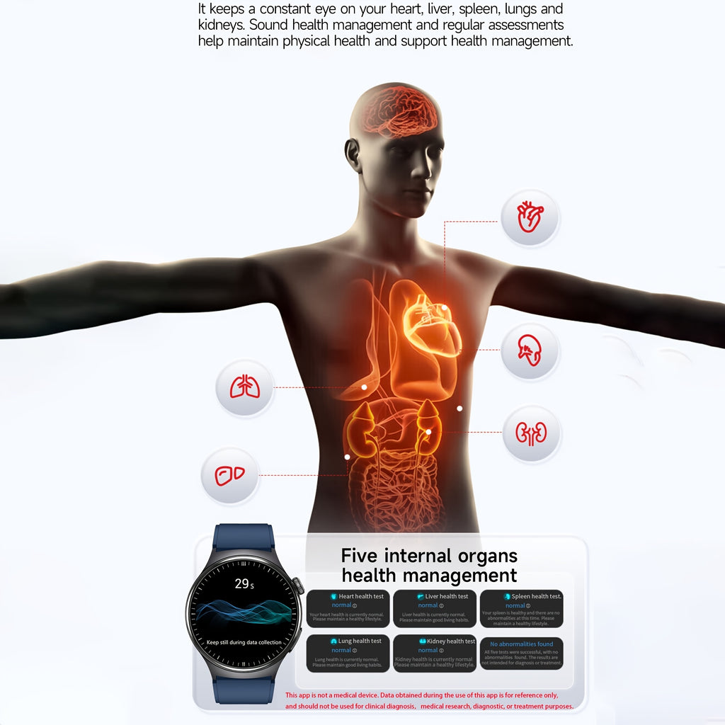 2026 New Healthy Sports Smart Watch, 5.3 Wireless Call | Multi-Sports Mode | Menstrual Period And Weather Forecast | Voice Assistant\u002F Emergency Help | Fitness Tracking | Remote Monitoring | Unisex | Suitable for Iphone And Android