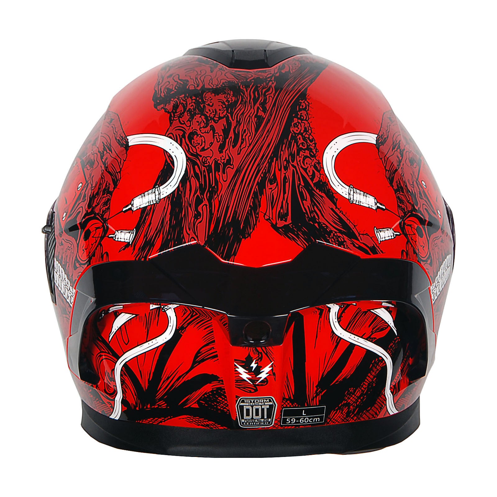 Motorcycle Full Face Helmet DOT Adults Street Bike Dual Visor Sun Inner Shield Anti Fog Pinlock Shield HJAH15