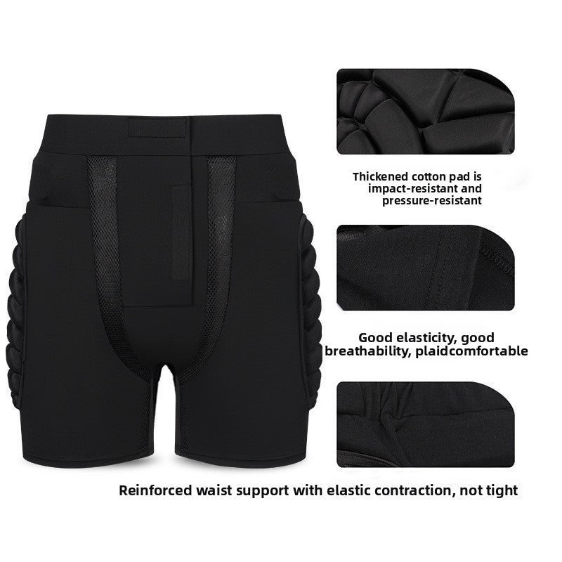 Men's Tight Protective Leggings, Thickened Padded Pants, for Outdoor Cycling Roller Skating Skiing, Fall Protection, 1pc