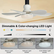 ⏰LAST DAY SALE ONLY $21.99 with Socket!!🎁🔥SmartBreez™ PRO 40W LED Ceiling Fan Light – 20.5” Ultra-Quiet with Remote 🎯 | E27 + FREE B22 Adapter 🔌 | For Bedroom 😴, Kitchen 👩‍🍳 & Garage 🛠️