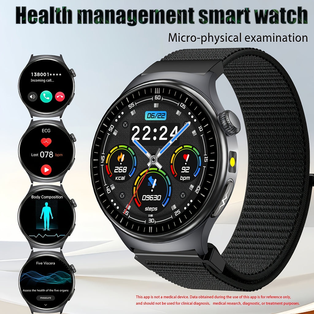 2026 New Healthy Sports Smart Watch, 5.3 Wireless Call | Multi-Sports Mode | Menstrual Period And Weather Forecast | Voice Assistant\u002F Emergency Help | Fitness Tracking | Remote Monitoring | Unisex | Suitable for Iphone And Android