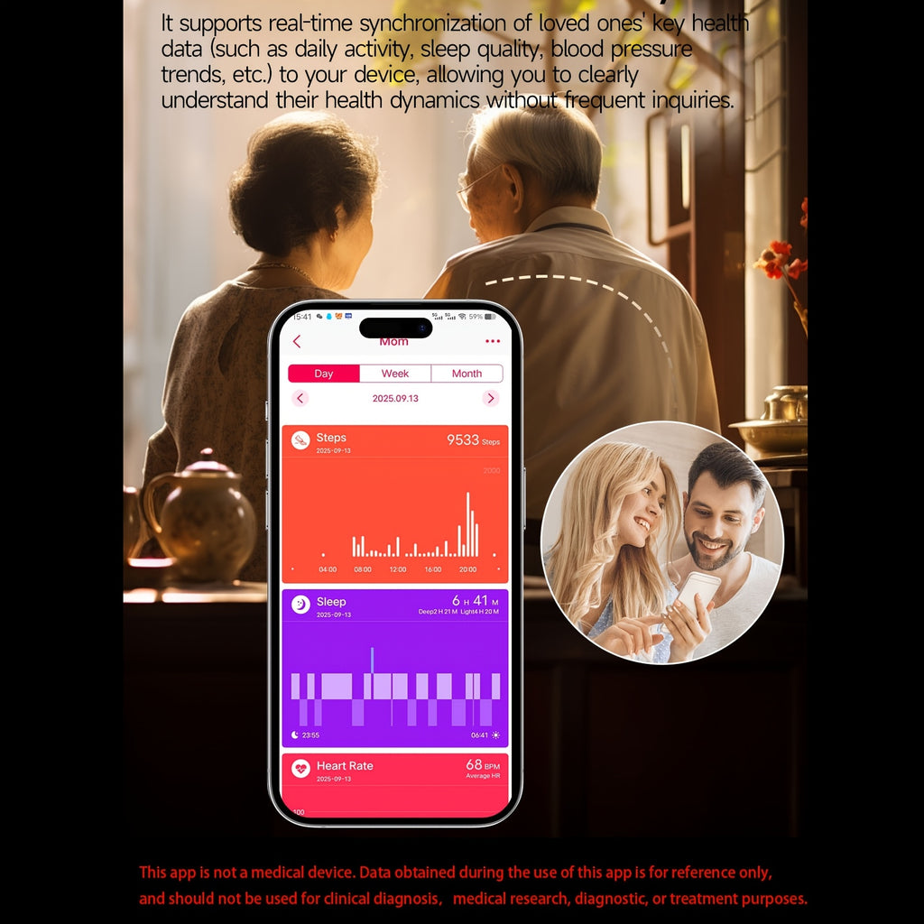 2026 New Healthy Sports Smart Watch, 5.3 Wireless Call | Multi-Sports Mode | Menstrual Period And Weather Forecast | Voice Assistant\u002F Emergency Help | Fitness Tracking | Remote Monitoring | Unisex | Suitable for Iphone And Android