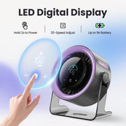 🌬️LAST DAY SALE ONLY $19.99!!🏆100-Speed Oscillating Fan – USB Rechargeable with LED Display, 120° Tilt & Quiet Operation | Up to 24H Runtime 🌿 Ideal for Heatwaves, Home, Office & Camping