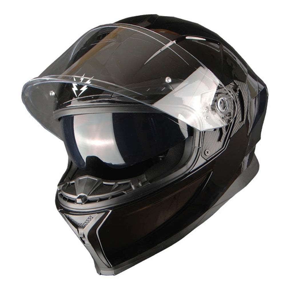 Motorcycle Full Face Helmet DOT Adults Street Bike Dual Visor Sun Inner Shield Anti Fog Pinlock Shield HJAH15