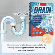 ✨  🚰 Pipe Unclogging Tablets – Fast-Acting Blockage Remover – Safe for pipes, removes hair & grease – no damage to plumbing 🔧
