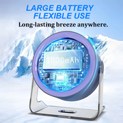 🌬️LAST DAY SALE ONLY $19.99!!🏆100-Speed Oscillating Fan – USB Rechargeable with LED Display, 120° Tilt & Quiet Operation | Up to 24H Runtime 🌿 Ideal for Heatwaves, Home, Office & Camping